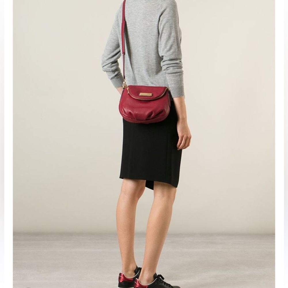 MARC BY MARC JACOBS  Q Natasha Burgundy Leather Crossbody Bag